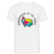 Charger l&#39;image dans la galerie, T-shirt Raibow sheep of the familiy - white

