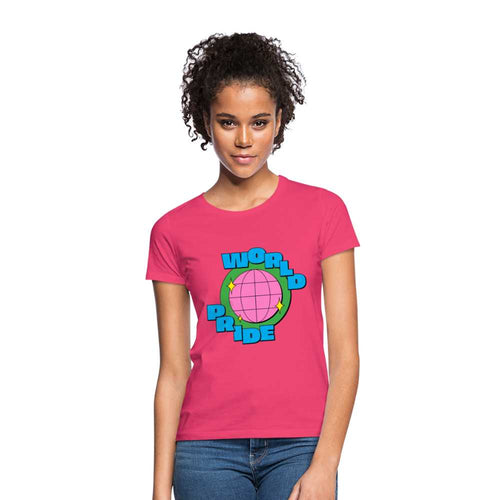 T-shirt World Pride - rose azalée