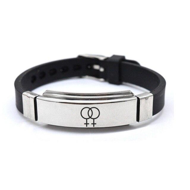 bracelet-lgbt-argent-symbole-lesbienne