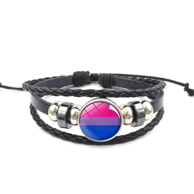 bracelet-lgbt-cuir-symbole-bisexuel
