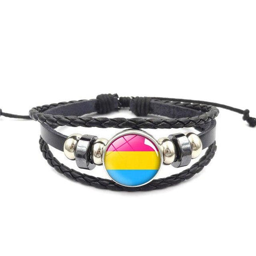 bracelet-lgbt-cuir-symbole-pansexuel